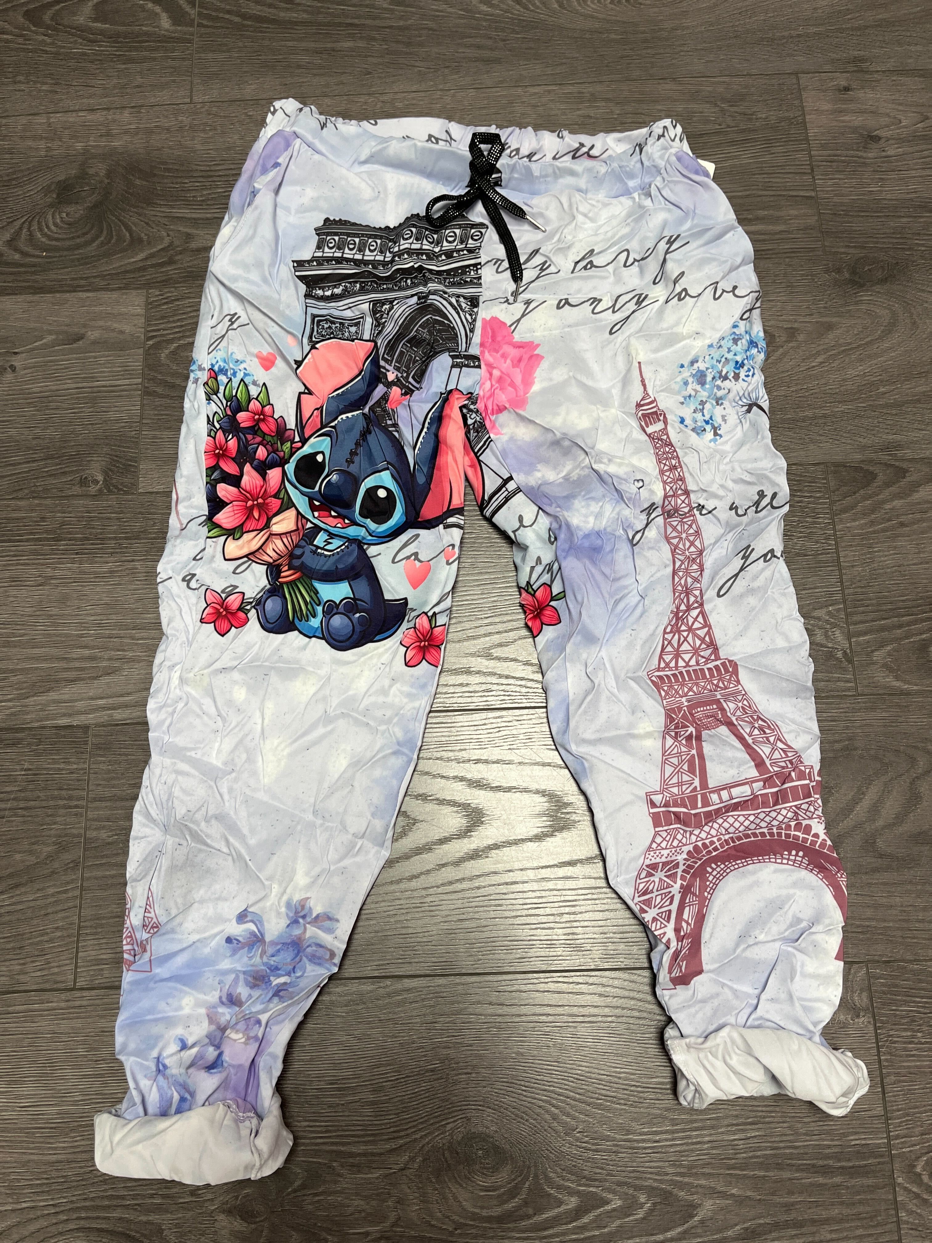 Pantalon Animé (Lilo & Stitch Tour Eiffel)