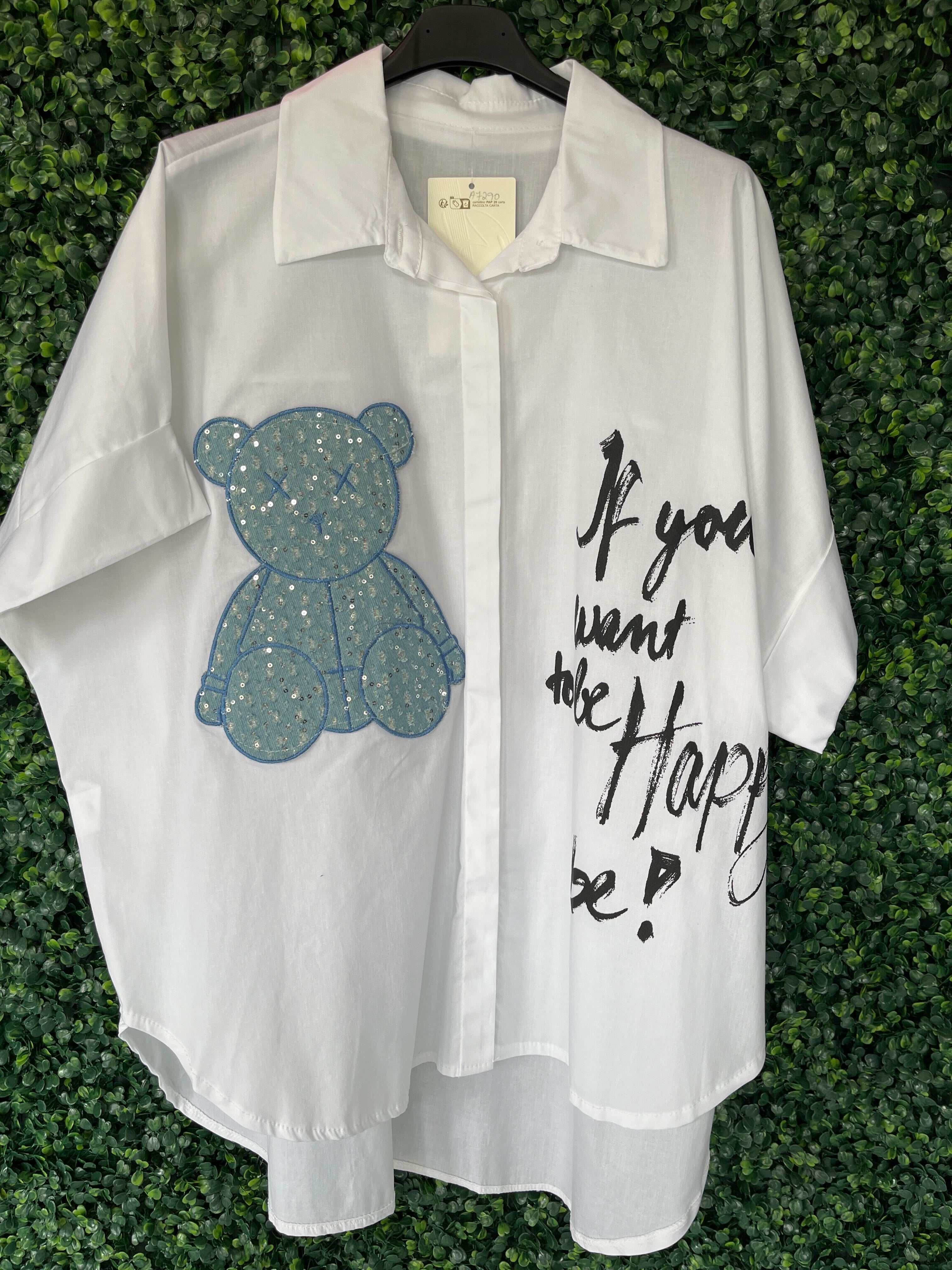 Chemise manche courte avec ourson