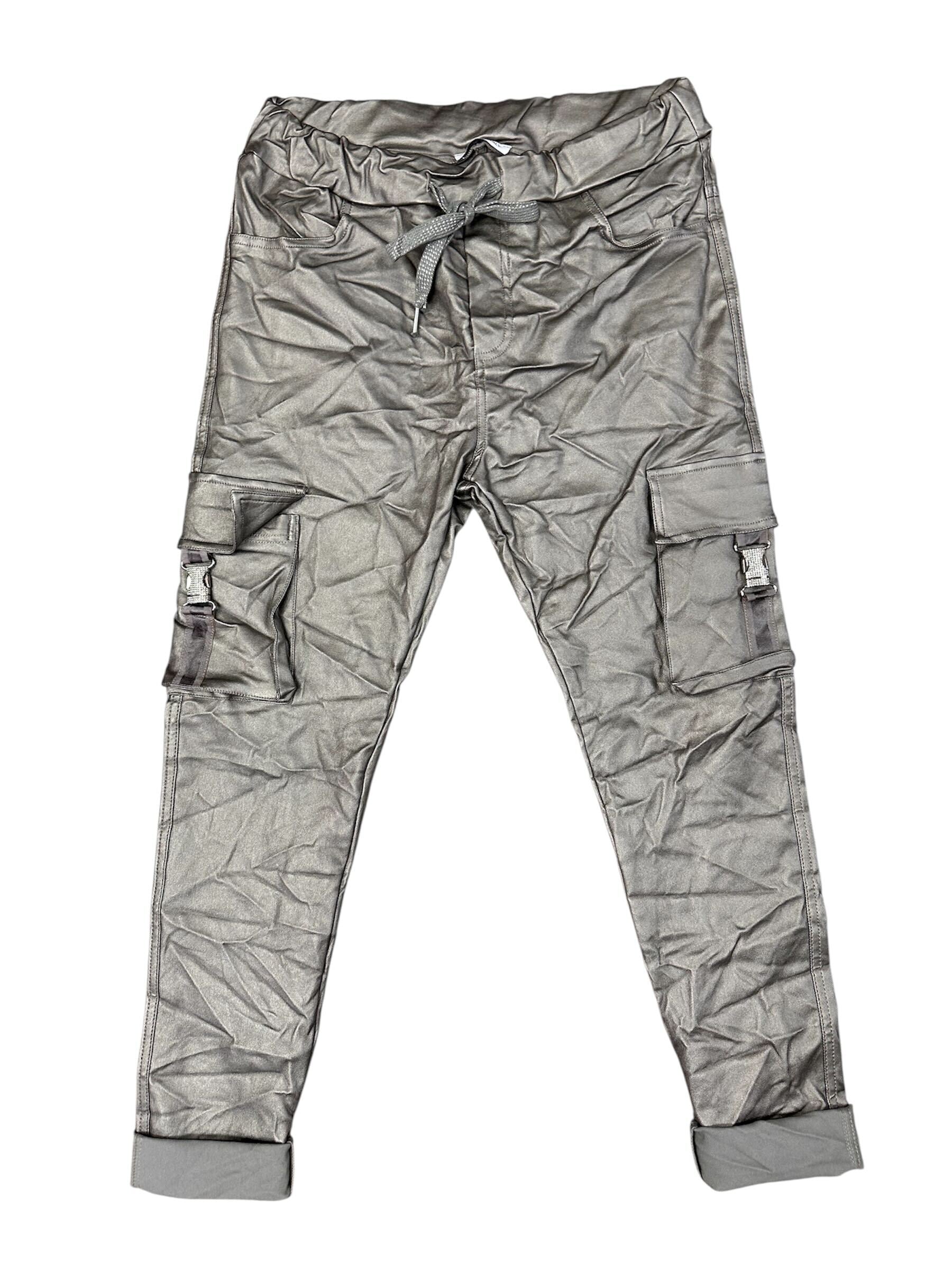Pantalon de cuir style cargo
