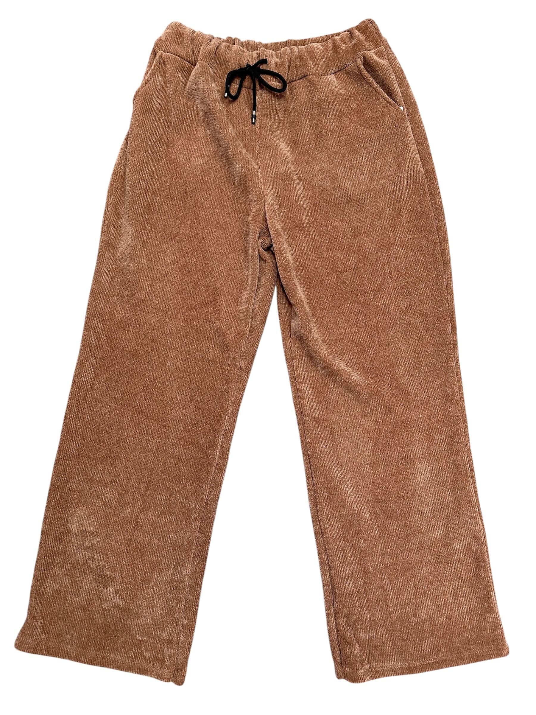 Pantalon de style velour/corduroy