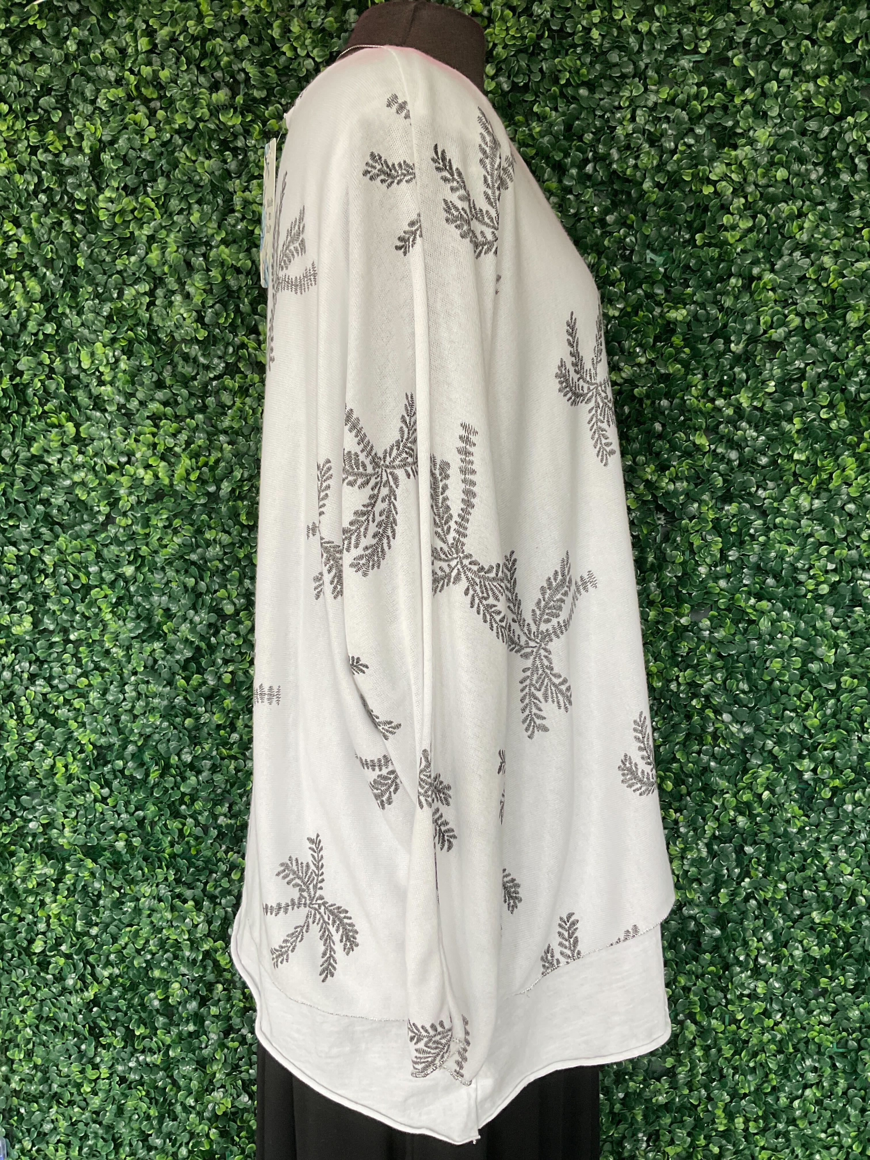 Chandail manches 3/4 avec palmiers