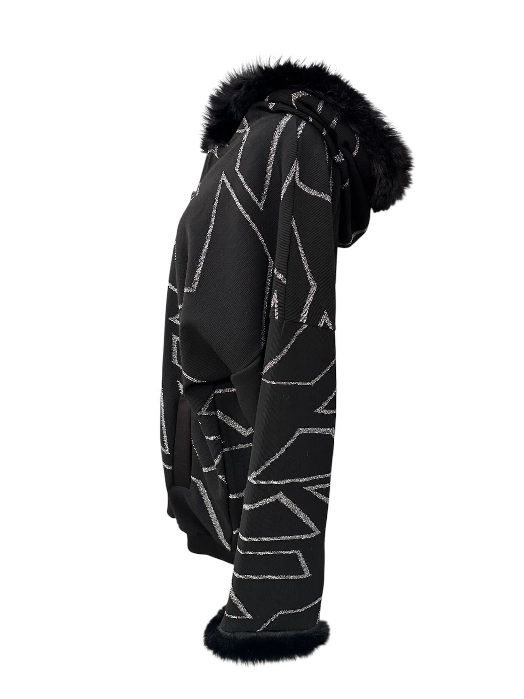 Veste avec bordure du fourrure