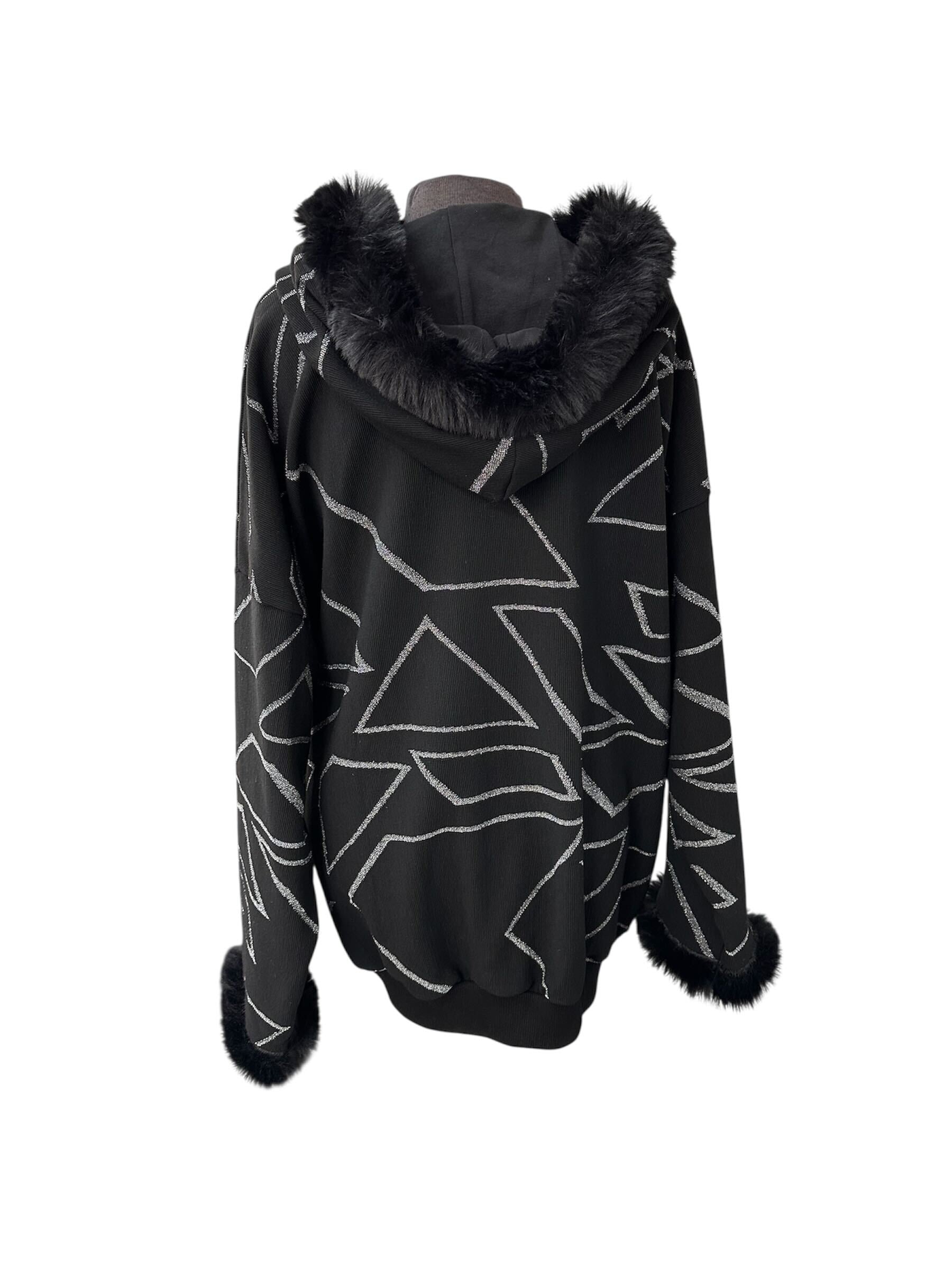 Veste avec bordure du fourrure