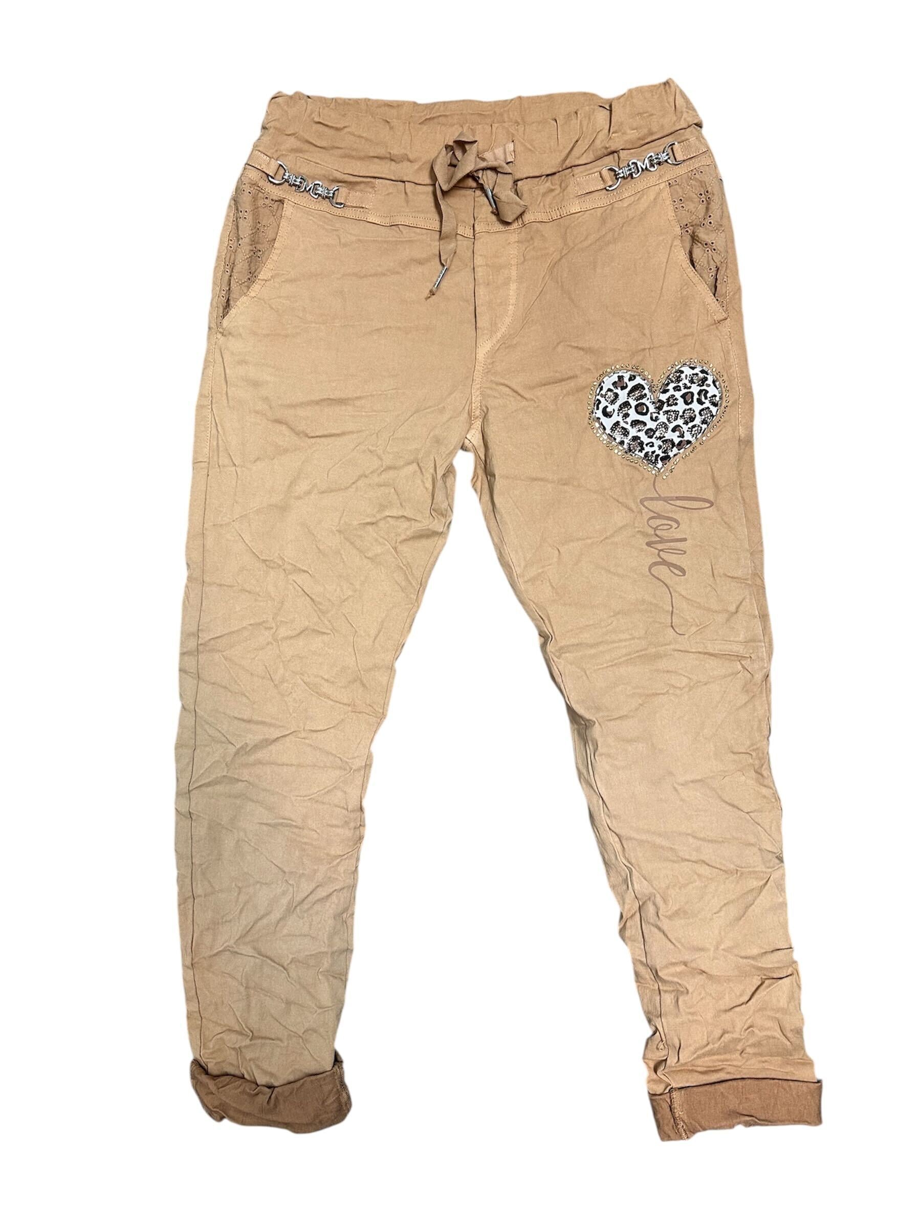 Pantalon (Love/cœur léopard)