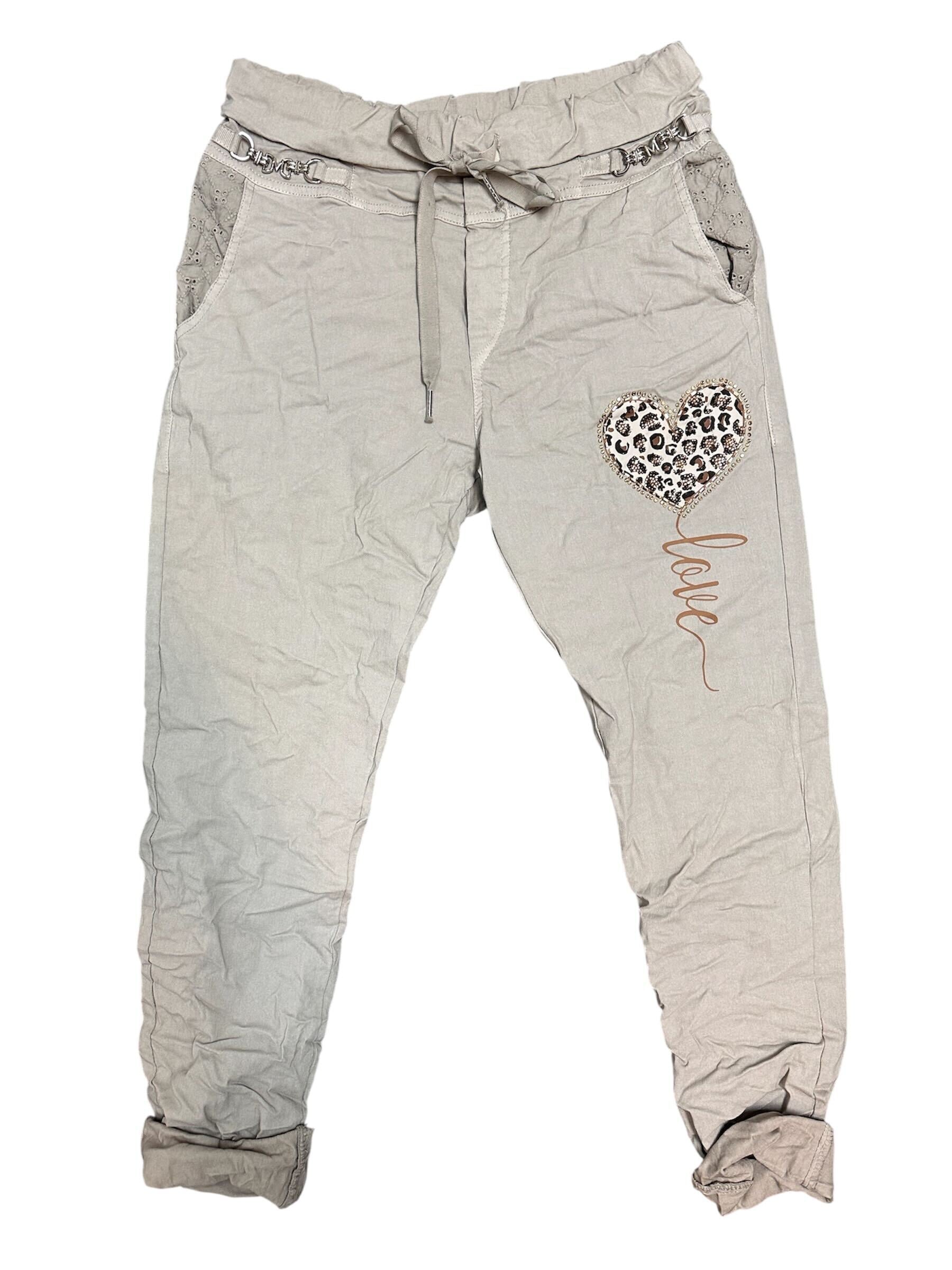 Pantalon (Love/cœur léopard)