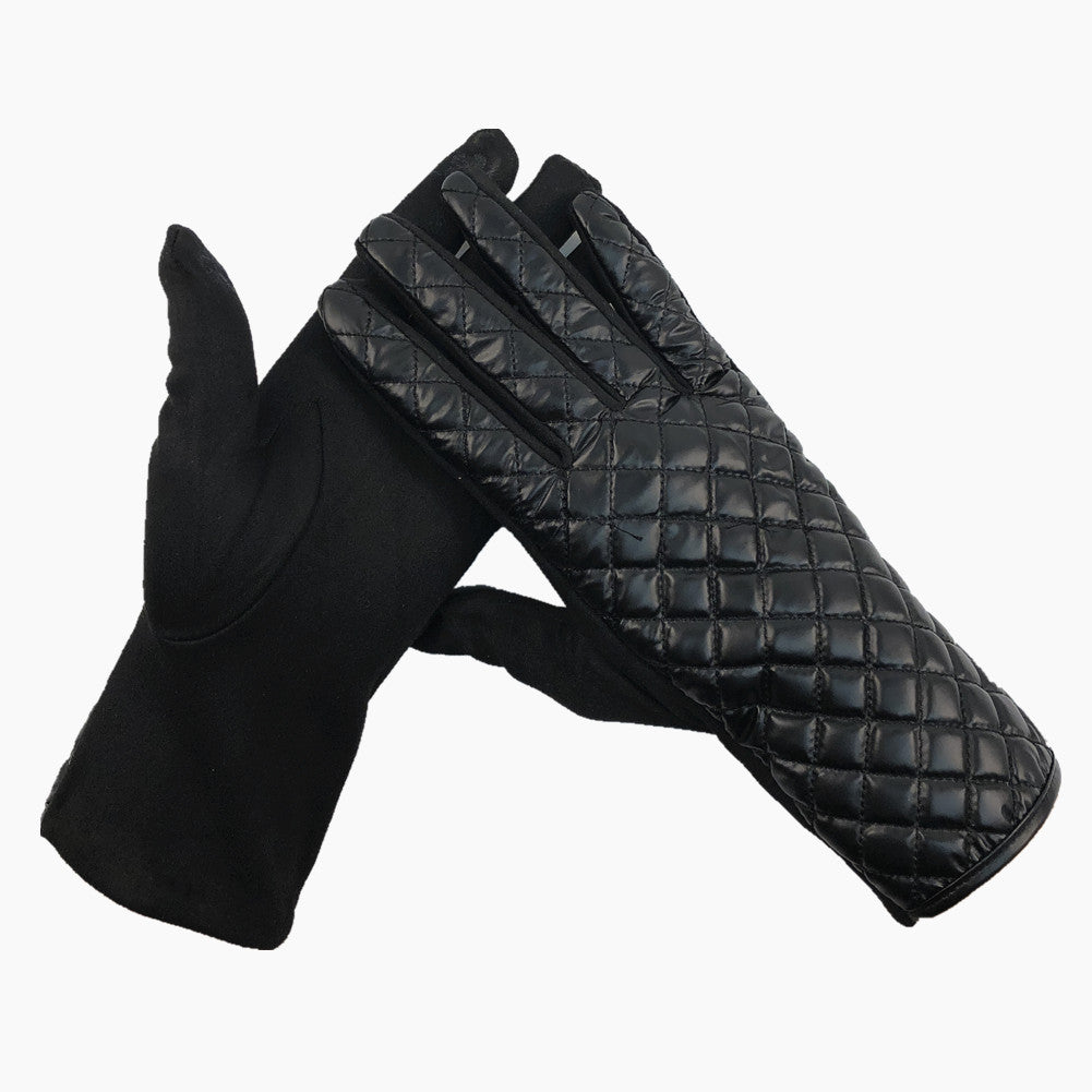 Gants cuirette métallique (Touch screen)