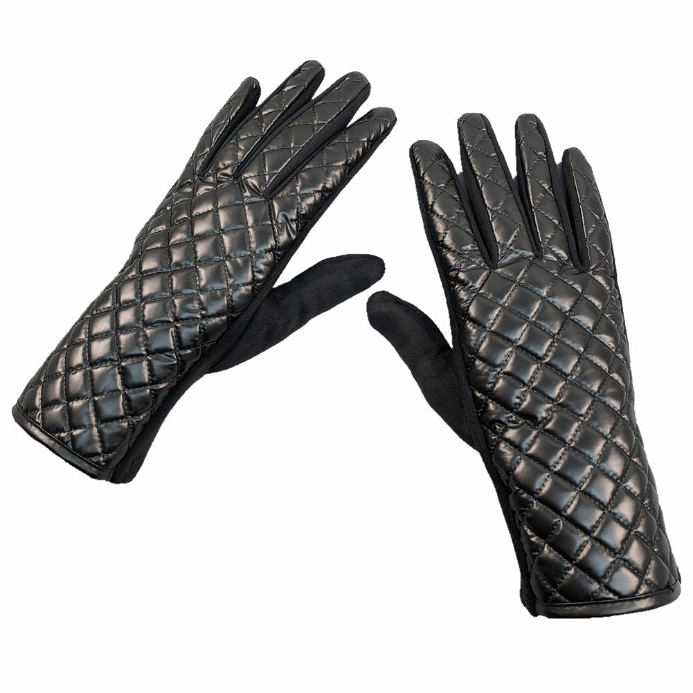 Gants cuirette métallique (Touch screen)