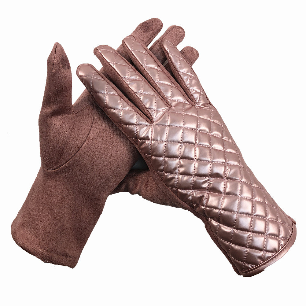 Gants cuirette métallique (Touch screen)