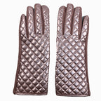 Gants cuirette métallique (Touch screen)