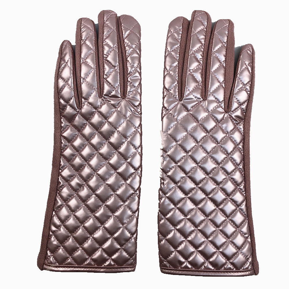 Gants cuirette métallique (Touch screen)