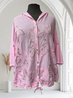 Blouse avec capuchon
