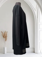 Robe avec lignes or