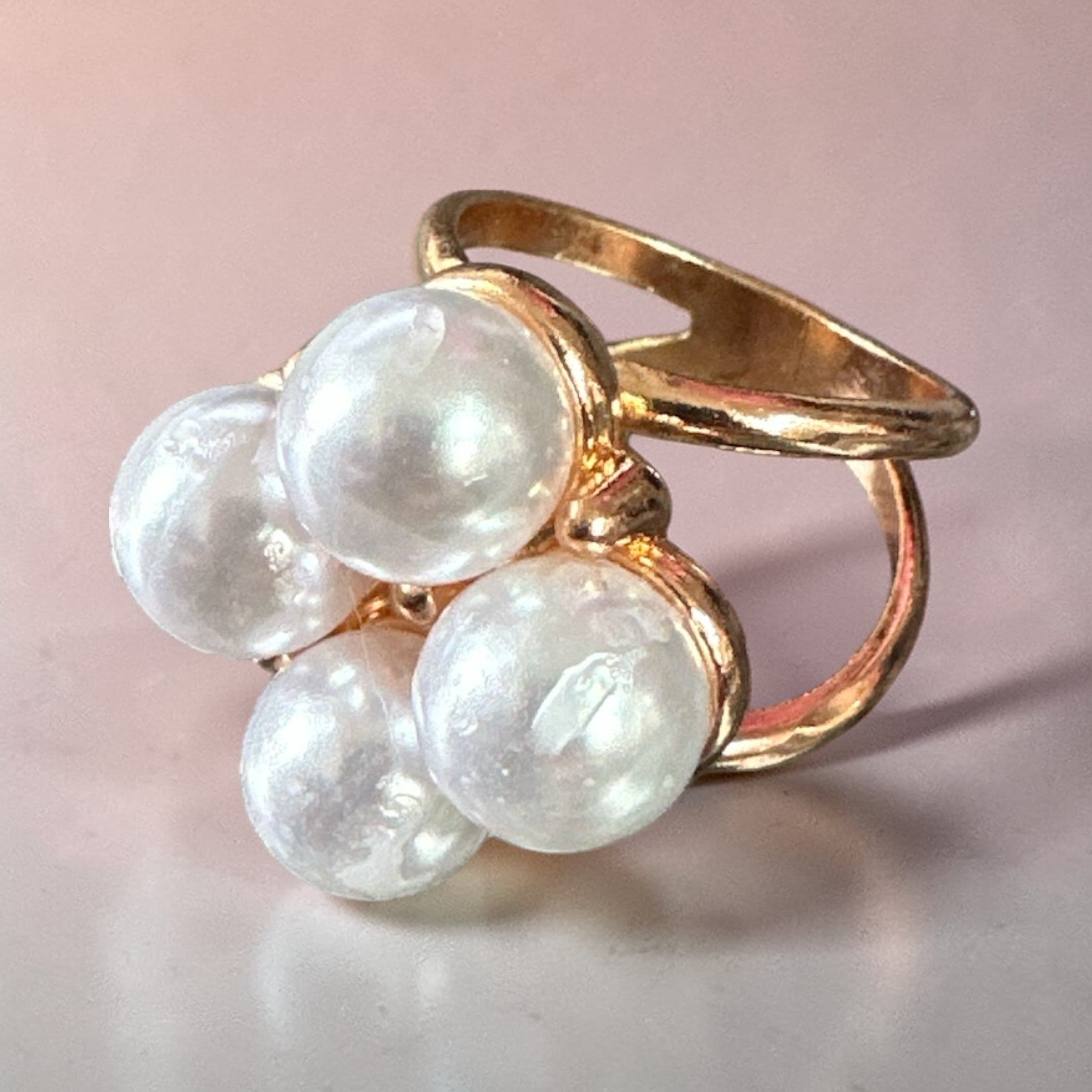 Bague pour foulard (4 Perles)