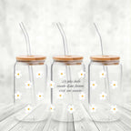 Verre avec couvercle et paille