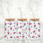 Verre avec couvercle et paille