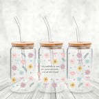 Verre avec couvercle et paille