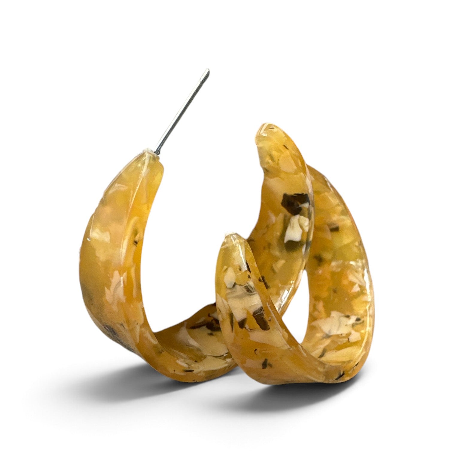 Boucle d'oreille (anneaux jaunes)