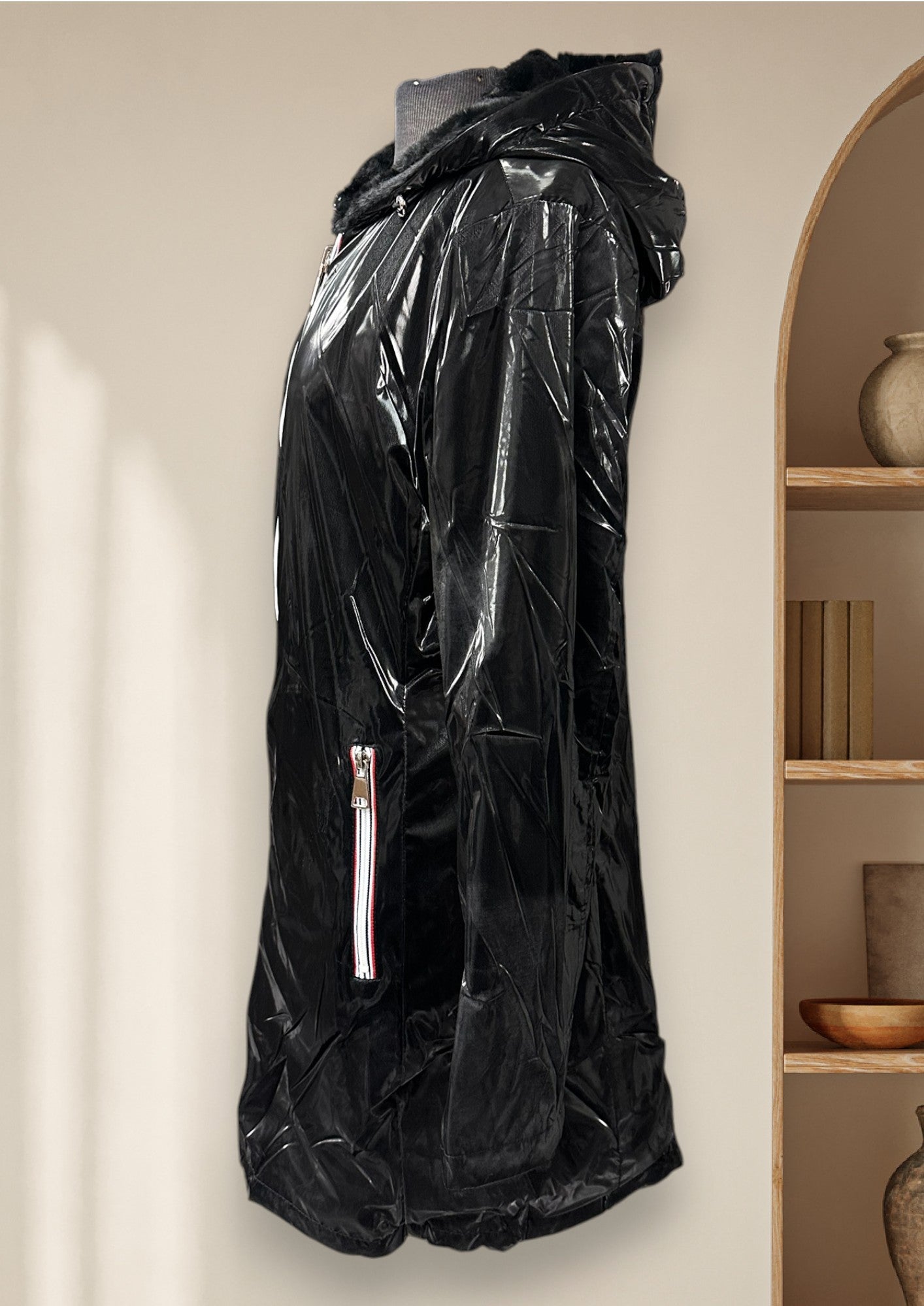 Manteau réversible (fausse fourrure à l'intérieur)