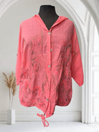 Blouse avec capuchon