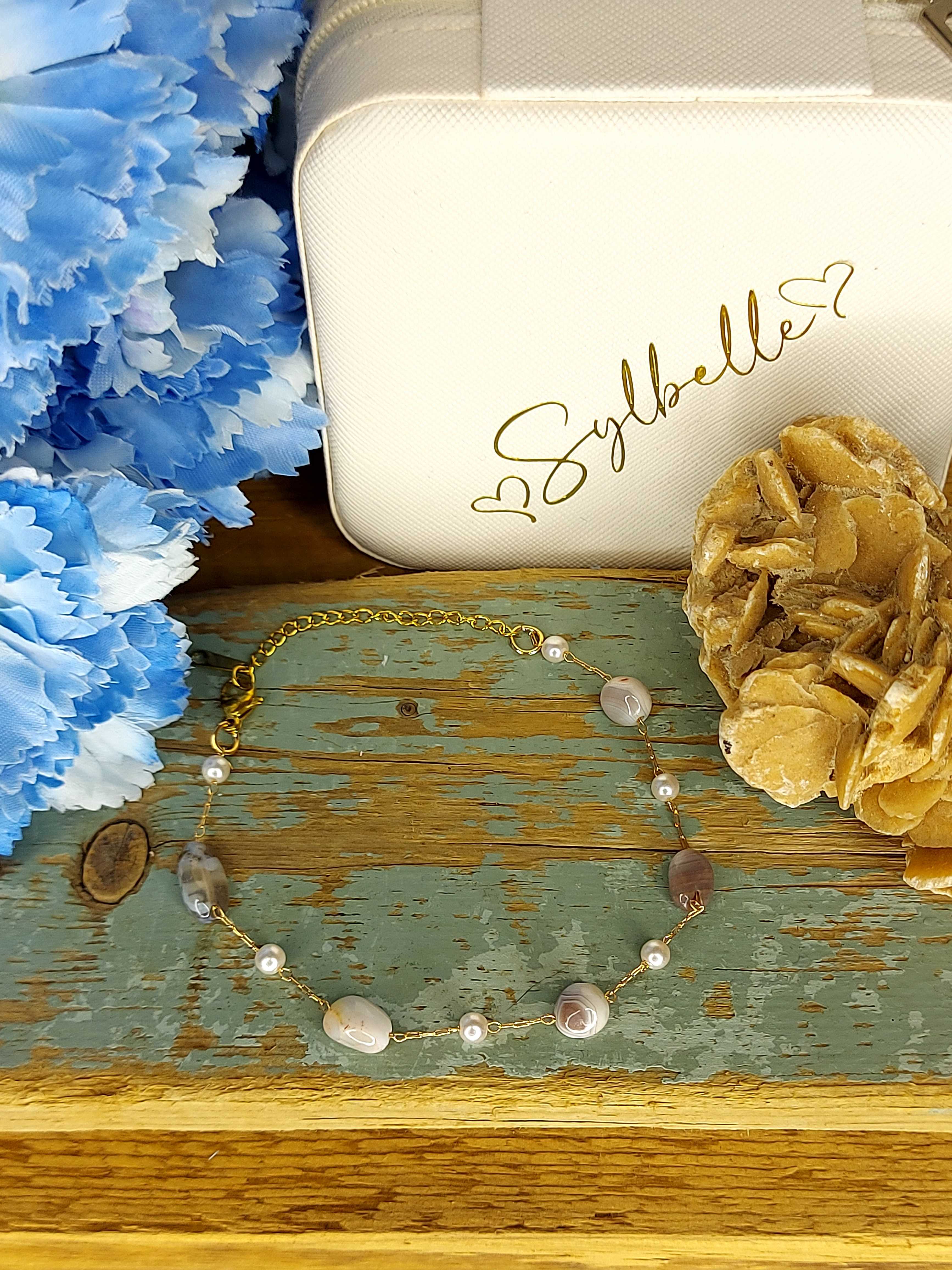 Bracelet avec perles de culture
