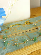 Bracelet avec pierre verte