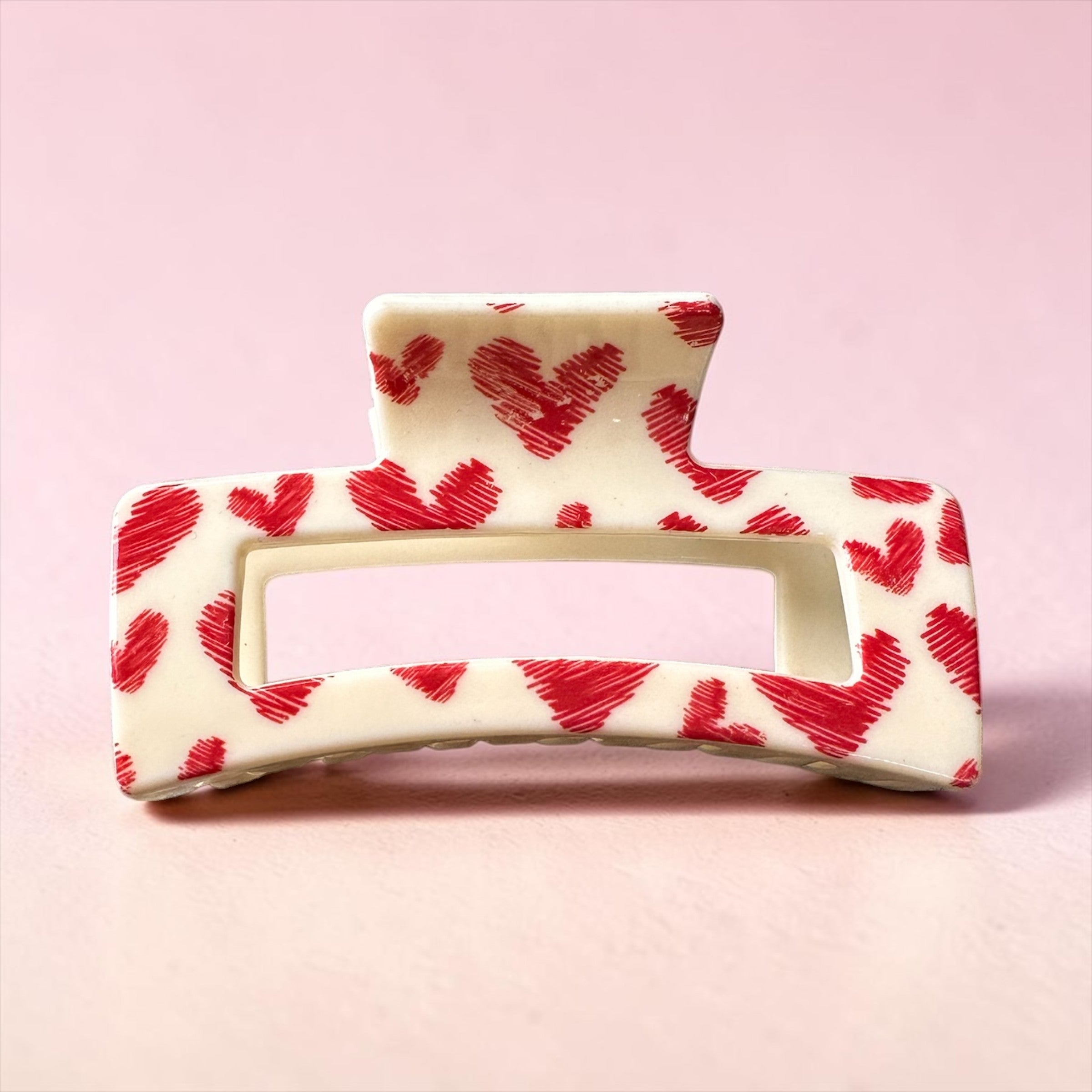 Pince à cheveux (motif coeur)