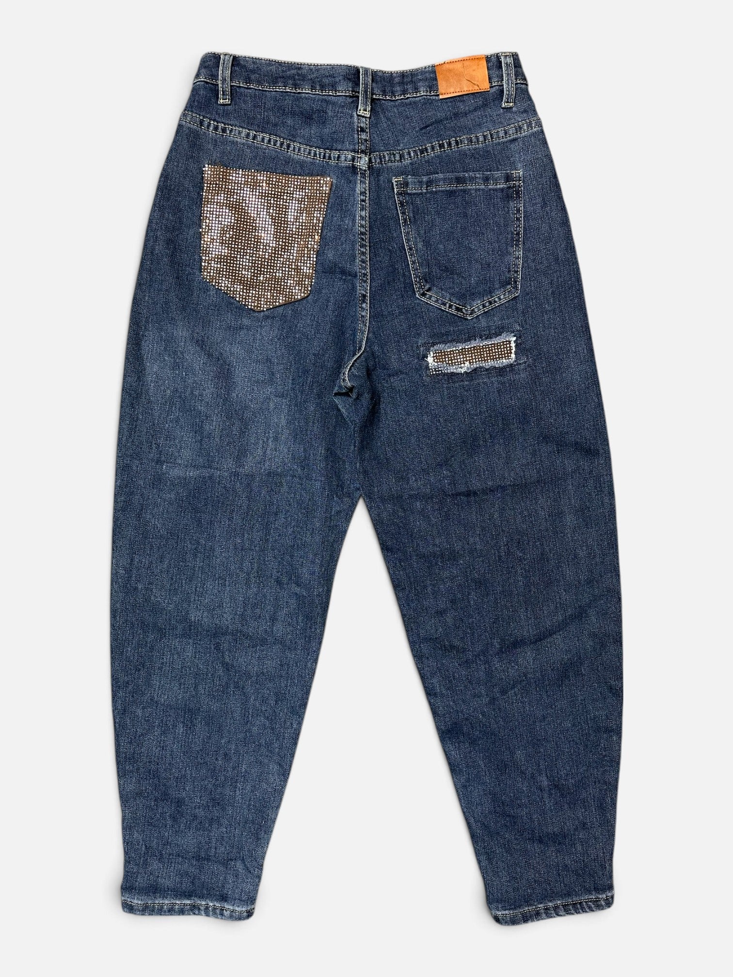Jeans avec poches brillantes