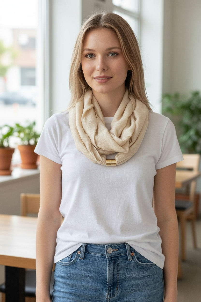 Foulard aimanté