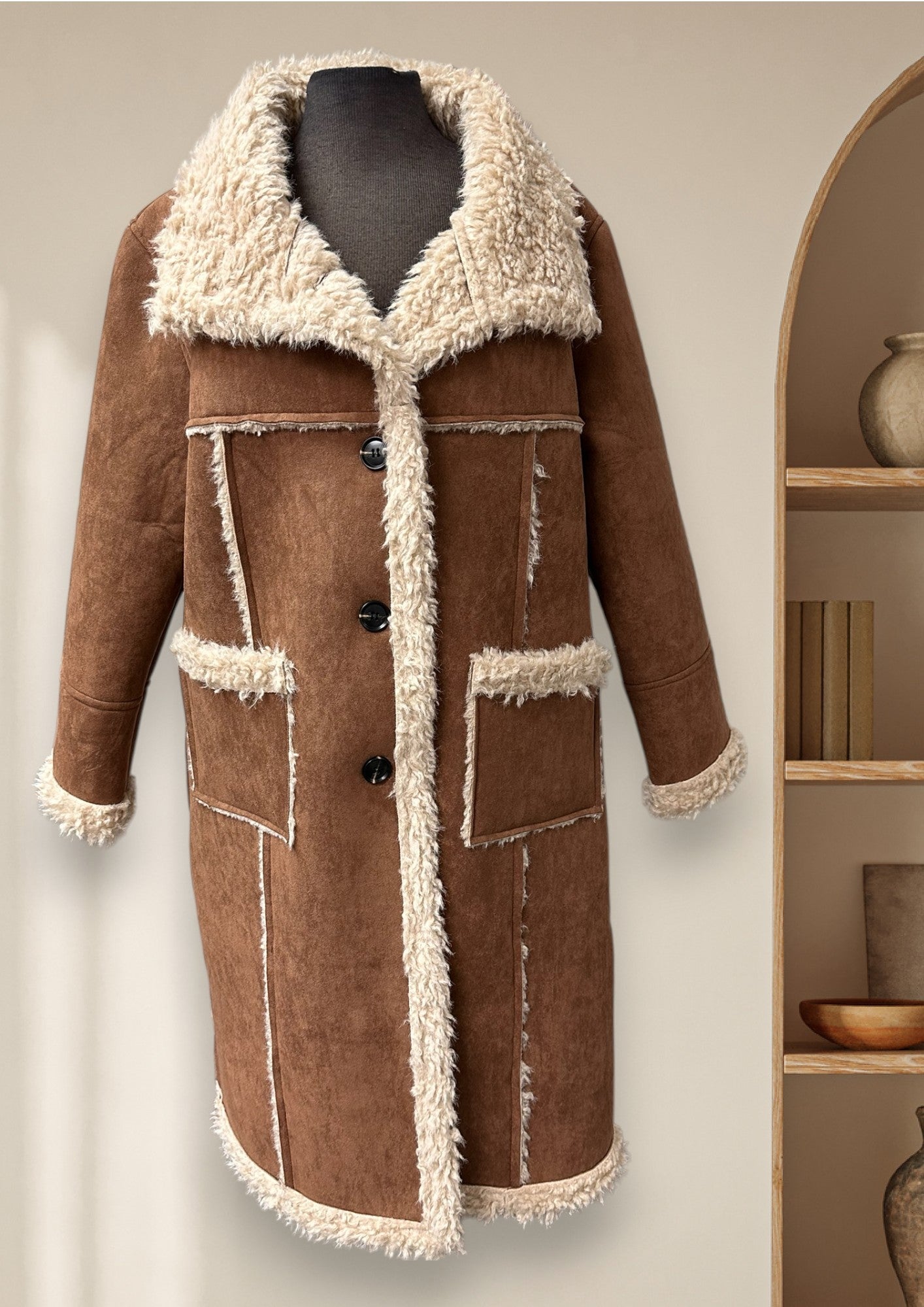 Manteau (suède et mouton)