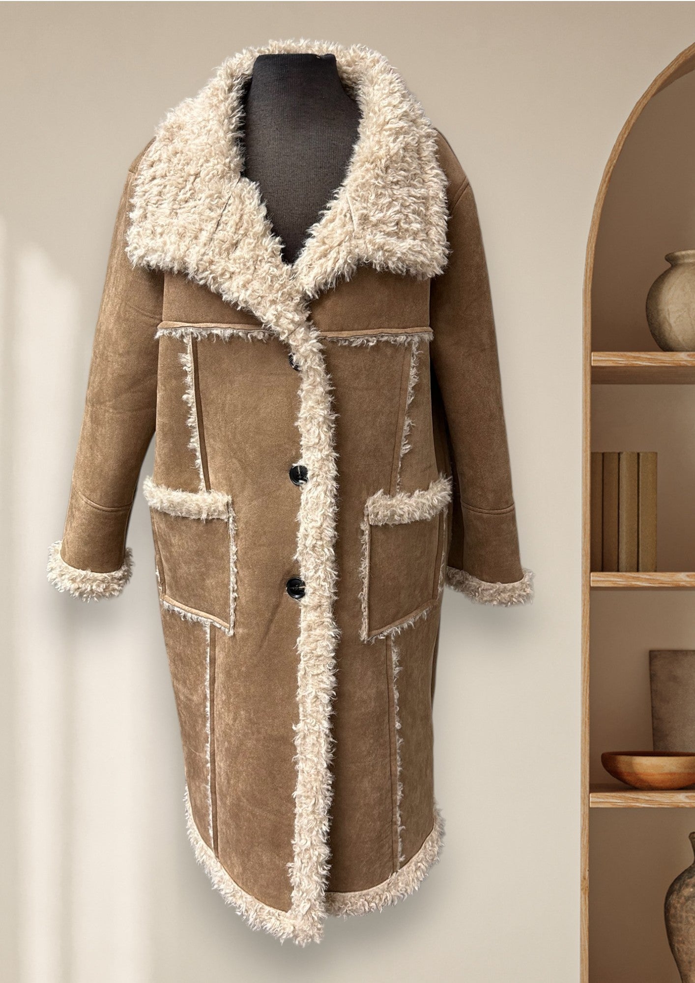 Manteau (suède et mouton)