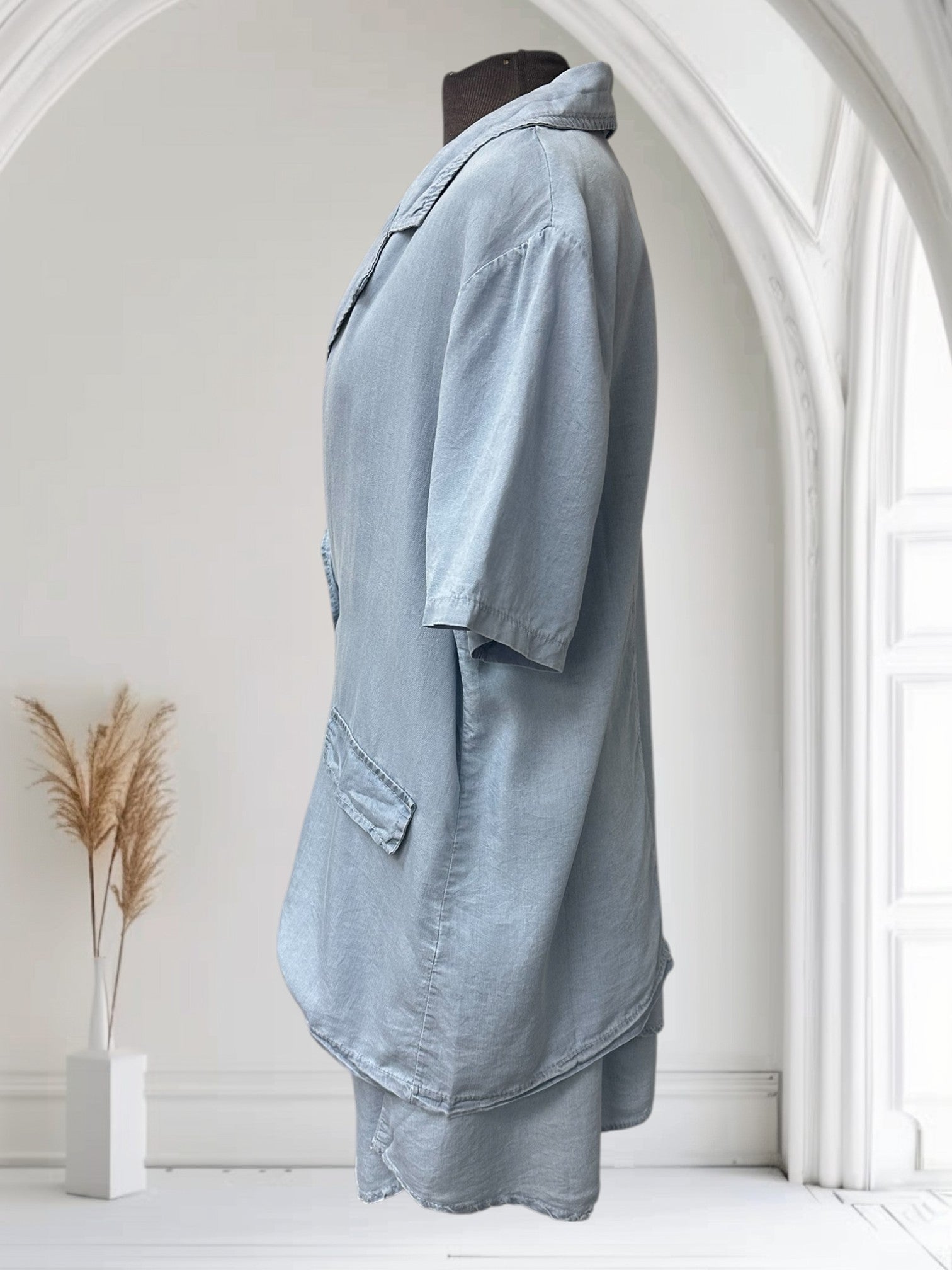 Ensemble chemise et jupe en tencel