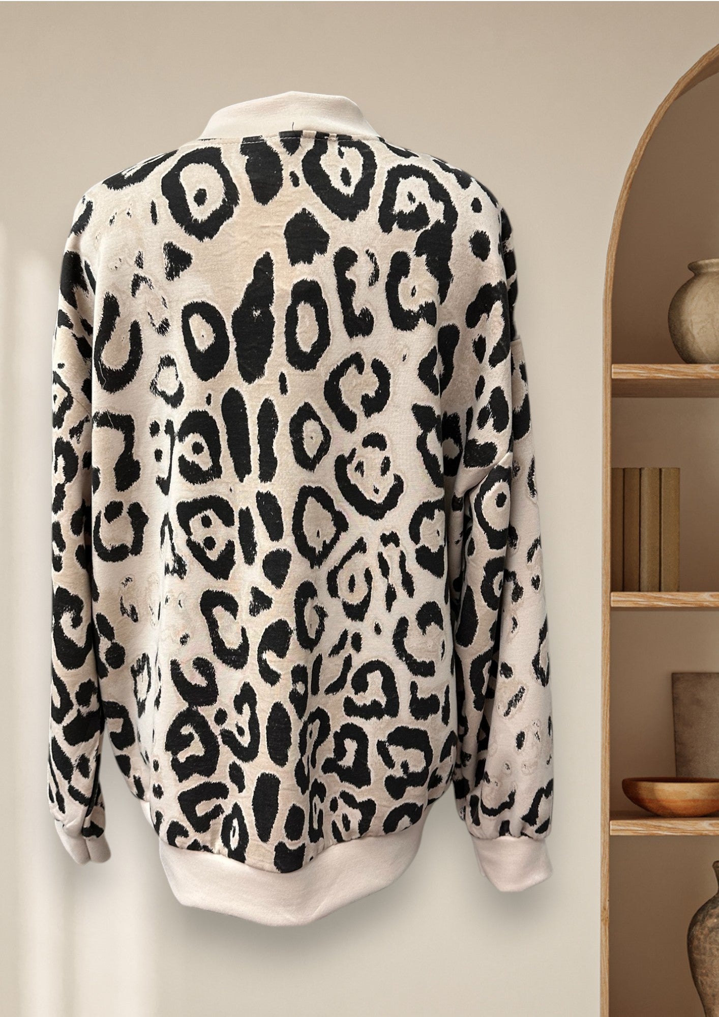 Veste bomber léopard