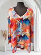 Chandail encolure en v Tango Mango (motif)