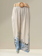 Pantalon avec ceinture (papillons)