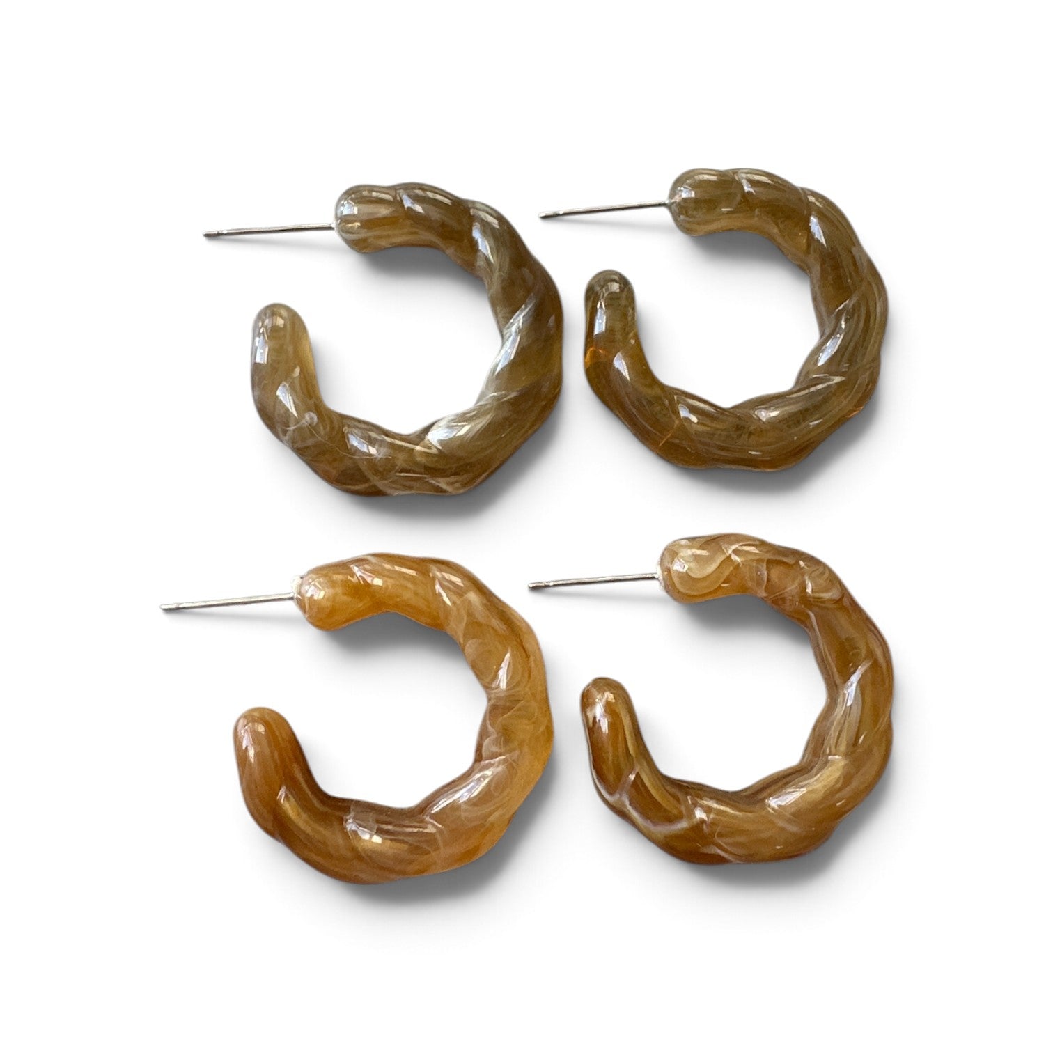 Boucle d'oreille (style croissant)