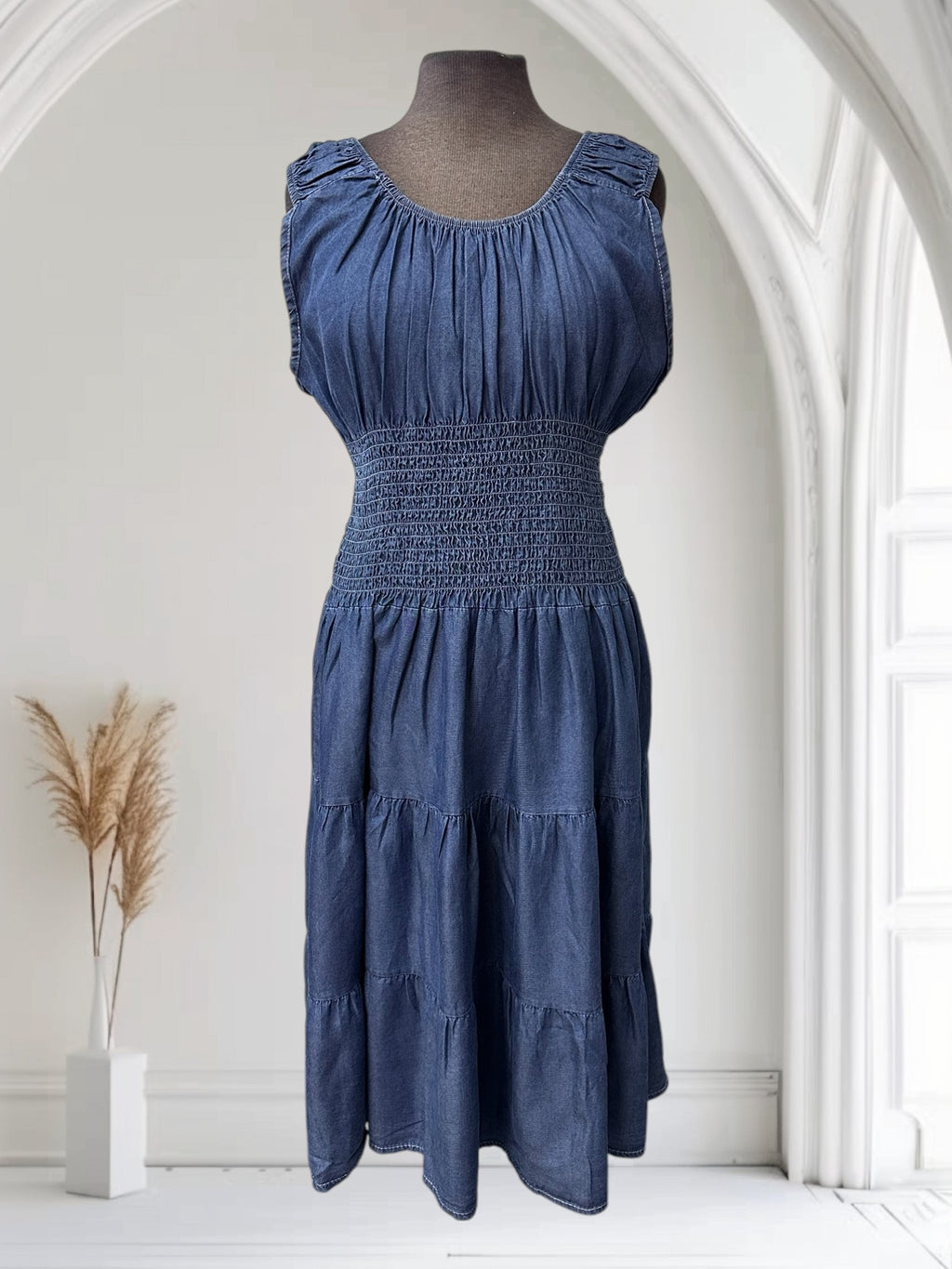 Robe sans manche en tencel