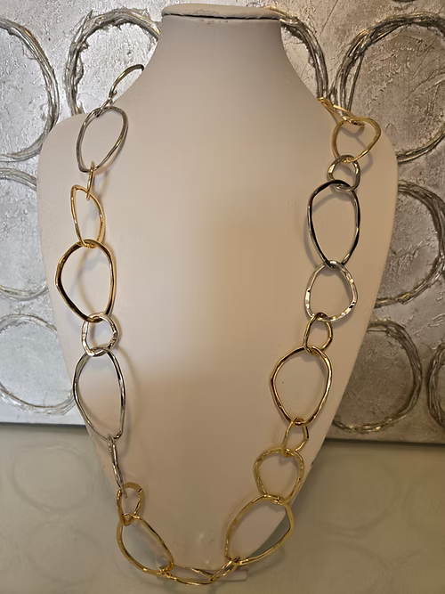 Collier en chaîne (gros anneaux)