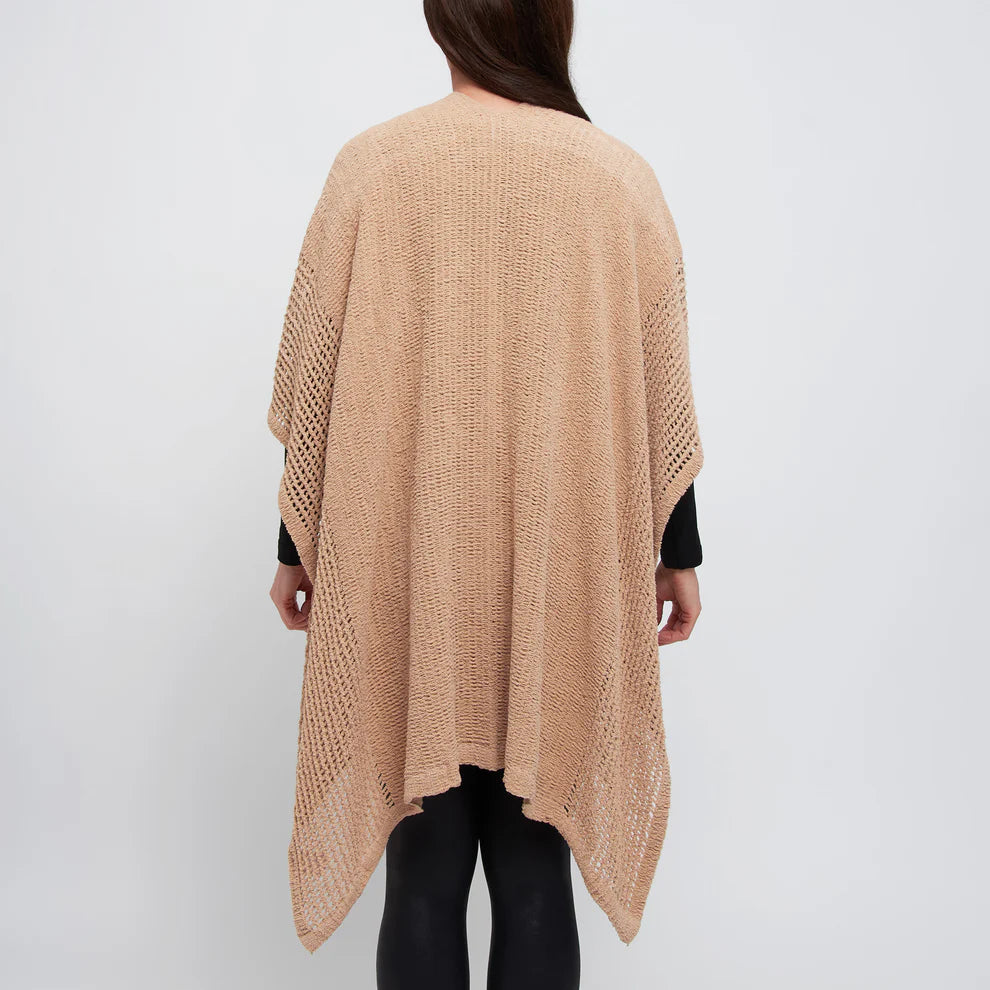Poncho à devant ouvert