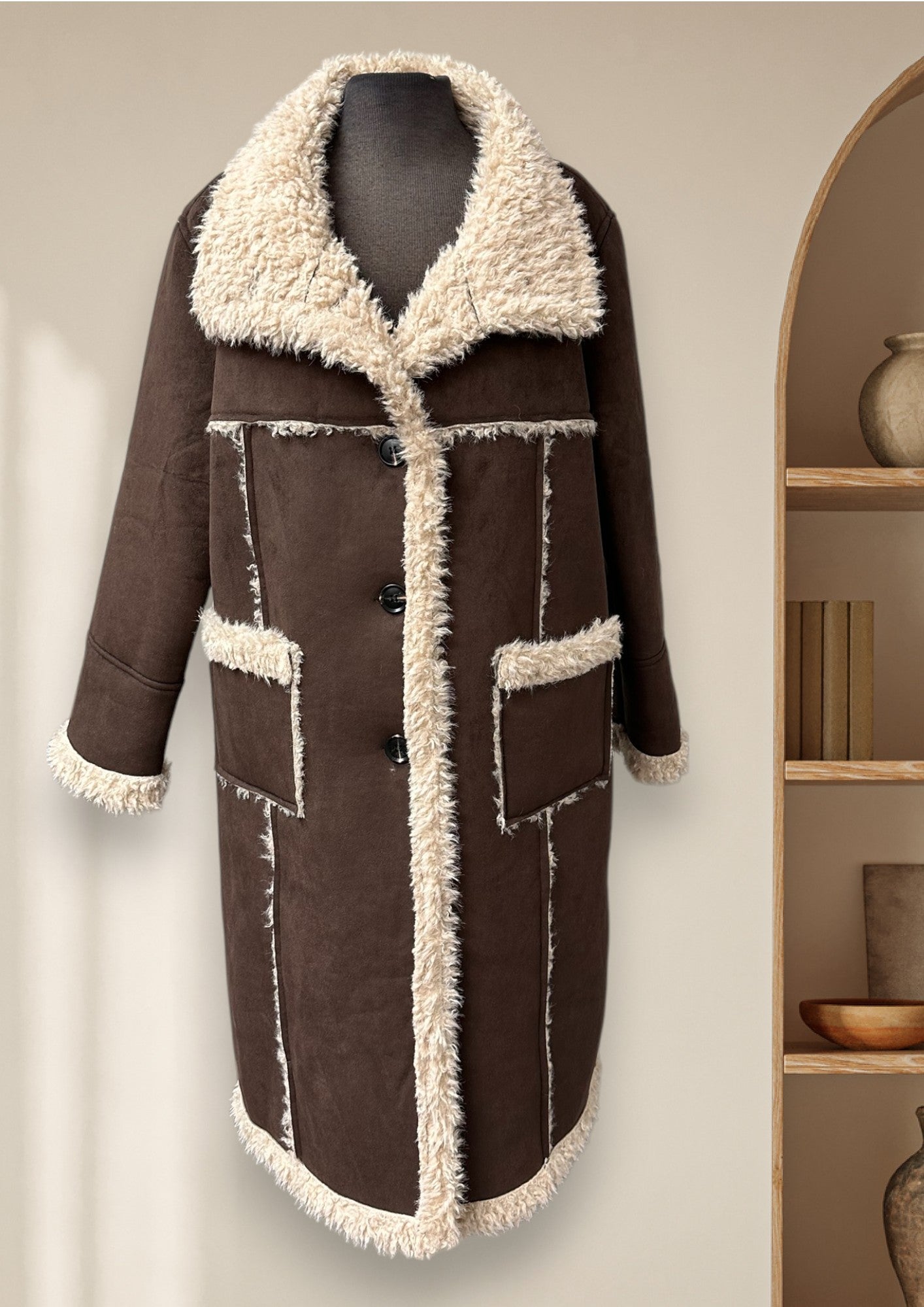 Manteau (suède et mouton)