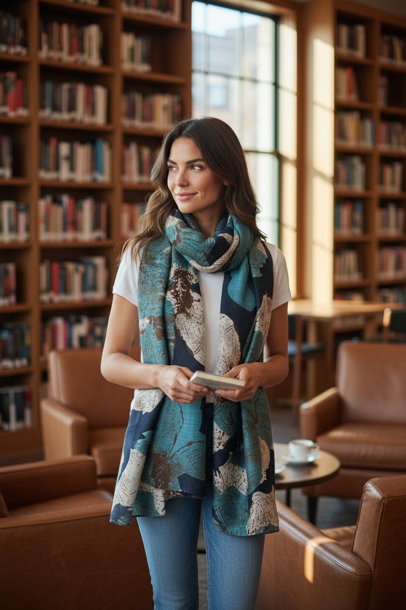 Foulard fleuris