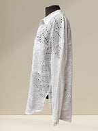 Blouse (motif de feuilles et trous)