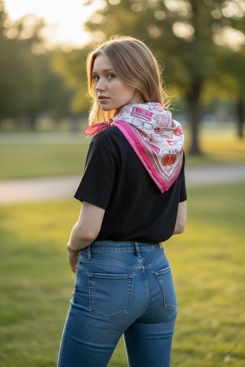 Foulard carré (sacs à mains)