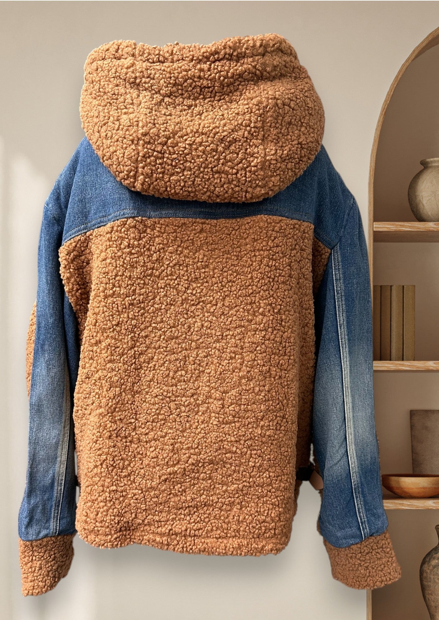 Manteau de jeans et mouton