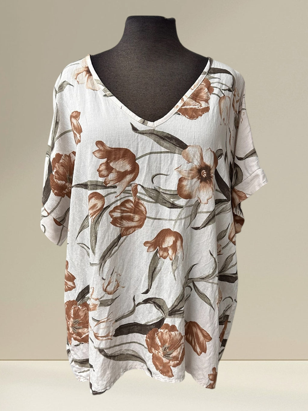 Chandail/blouse fleuris
