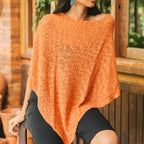 Poncho en maille légère