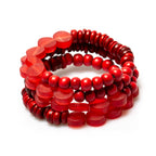 Bracelet spirale en bille de bois