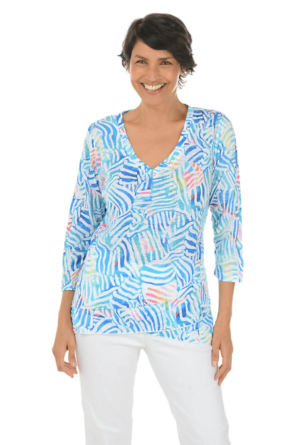 Chandail encolure en v Tango Mango(motif)