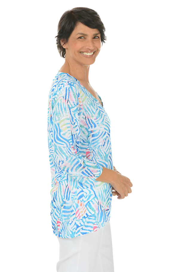 Chandail encolure en v Tango Mango(motif)