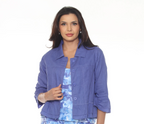 Veste en lin avec volants Tango Mango