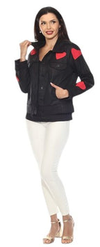Veste en lin Tango Mango (cœurs rouges)